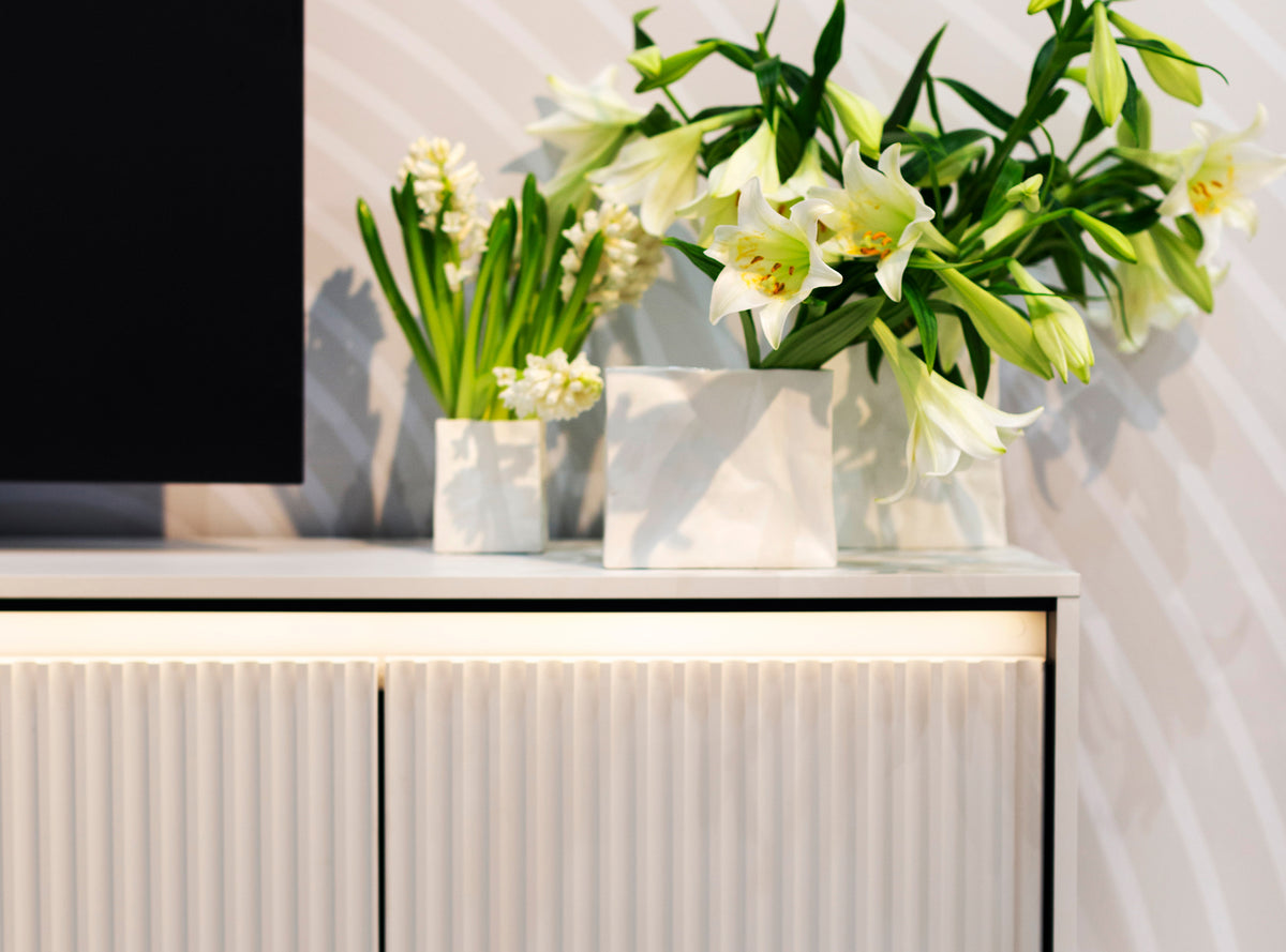 TV-Schrank Trend 193 cm mit LED Weiß