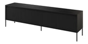 Meuble TV Trend 193 cm avec LED Noir