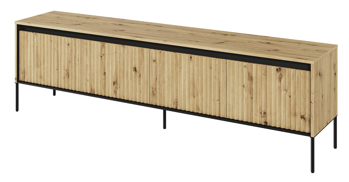 Meuble TV Trend 193 cm avec LED Chêne artisan