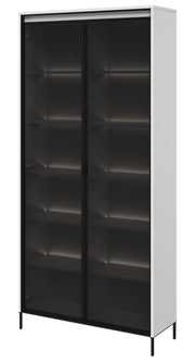 Vitrine deux portes Trend 92 cm avec LED Blanc
