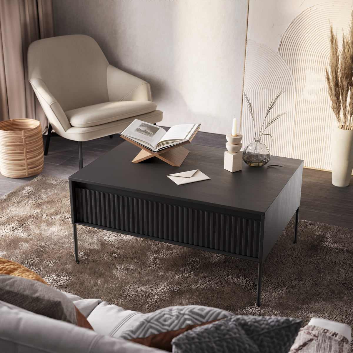 Table basse Trend 100 cm Noir