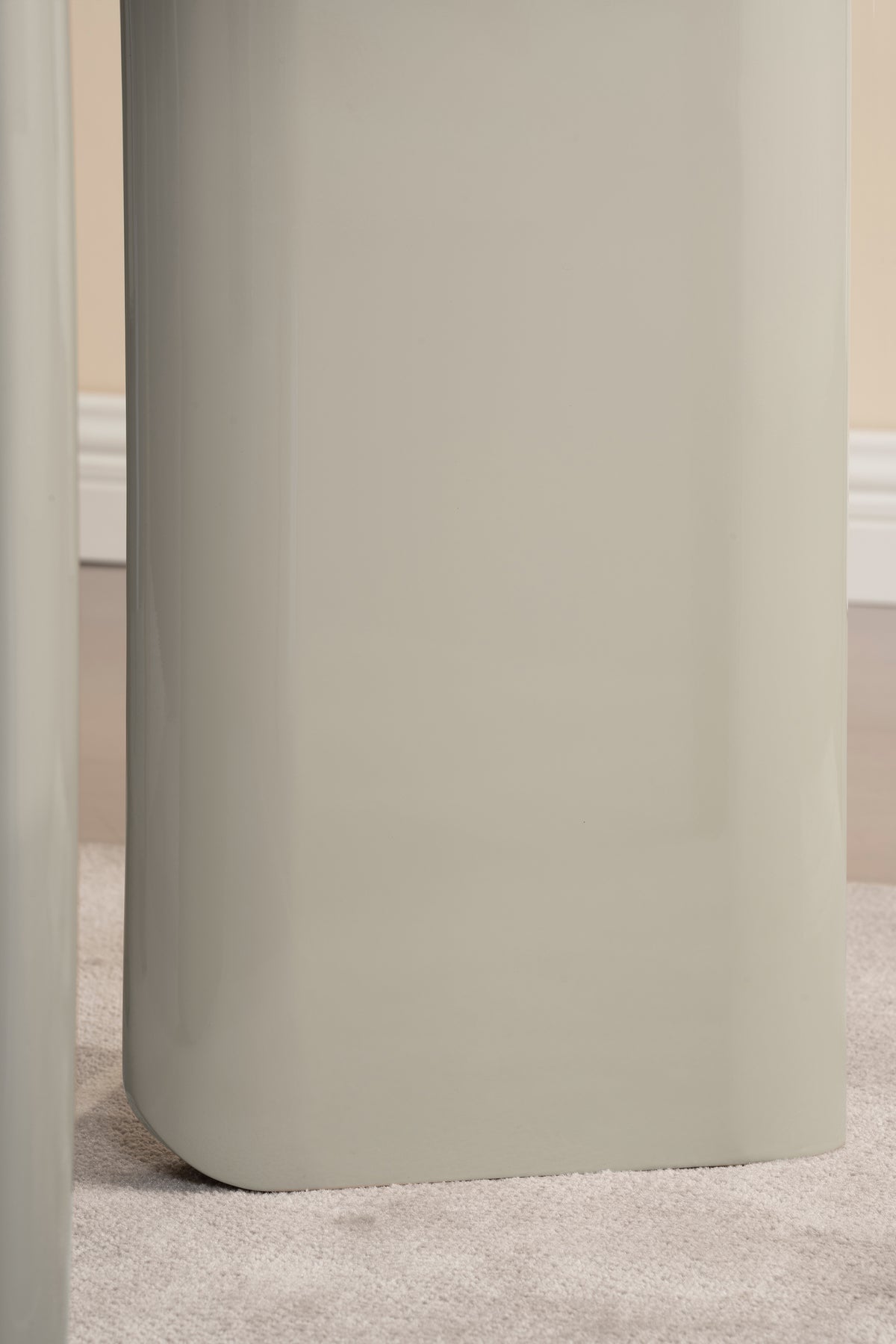 Esstisch Plowles Durchmesser 120 cm Beige Hochglanz