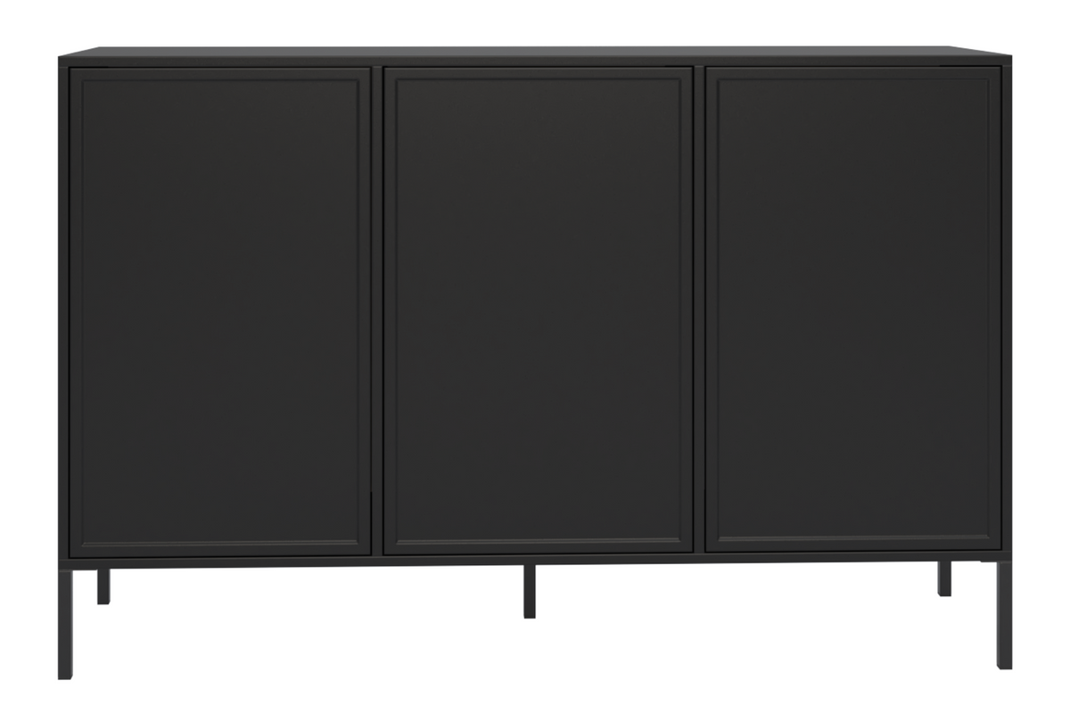 Velveto dreitürige Kommode 150 cm schwarz