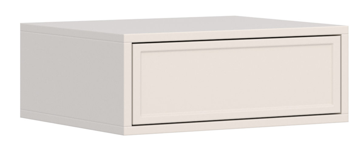 Table de chevet Velveto suspendue avec tiroir 50 cm cachemire