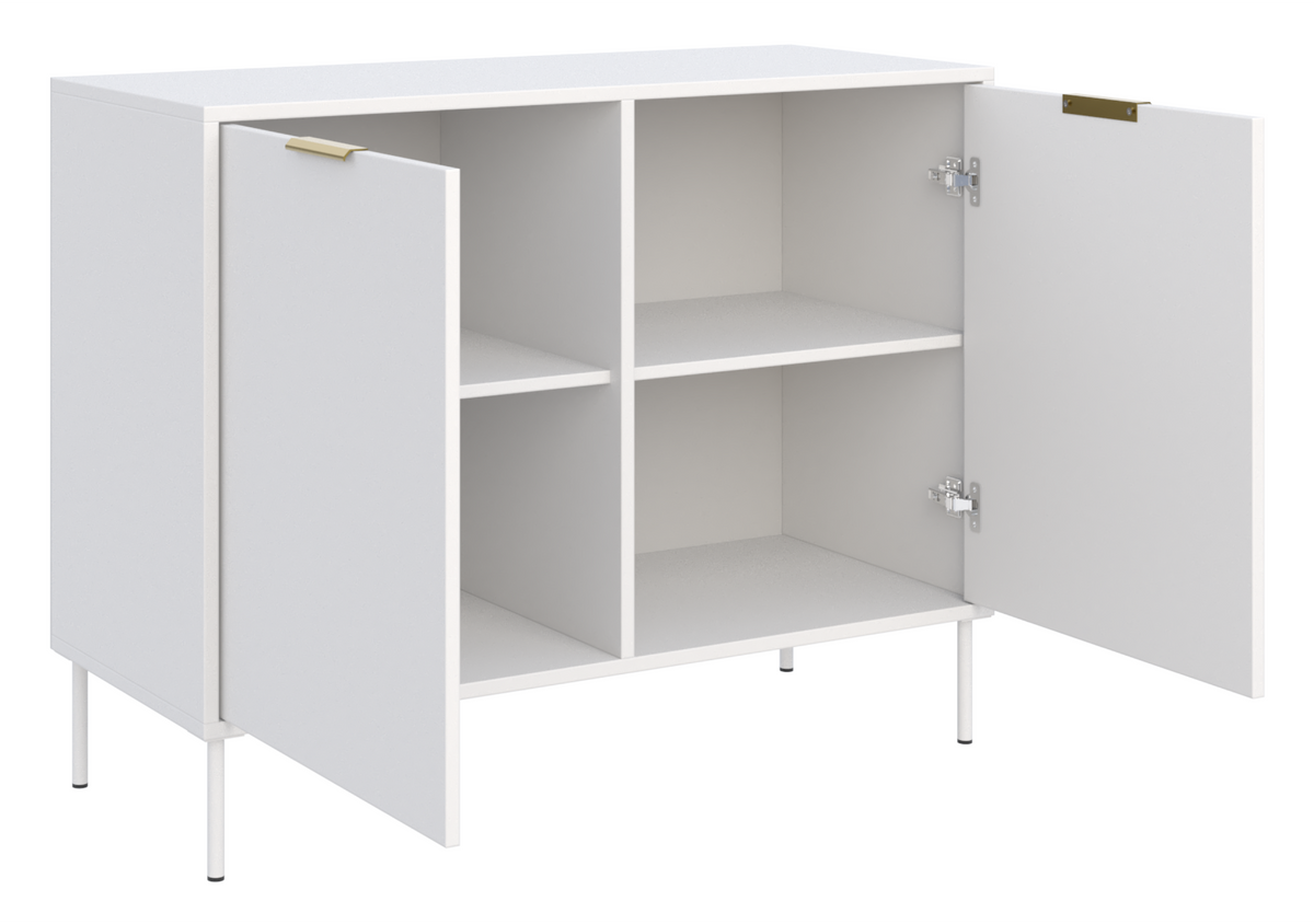 Commode 2 portes Vena 100 cm blanc