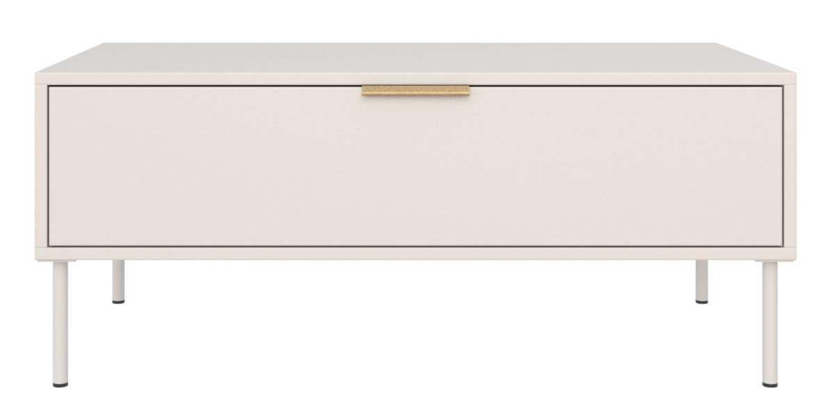 Vena Couchtisch mit Schublade 100x50 cm Kaschmir