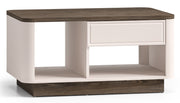 Table basse Vilavio avec tiroir et niches 60x90 cm Kaszmir/Dąb Windmill Dark