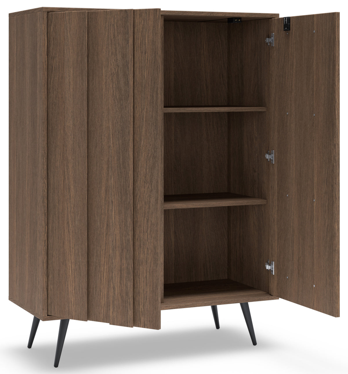 Commode 2 portes Amaro avec éclairage LED 94 cm chêne Dunin