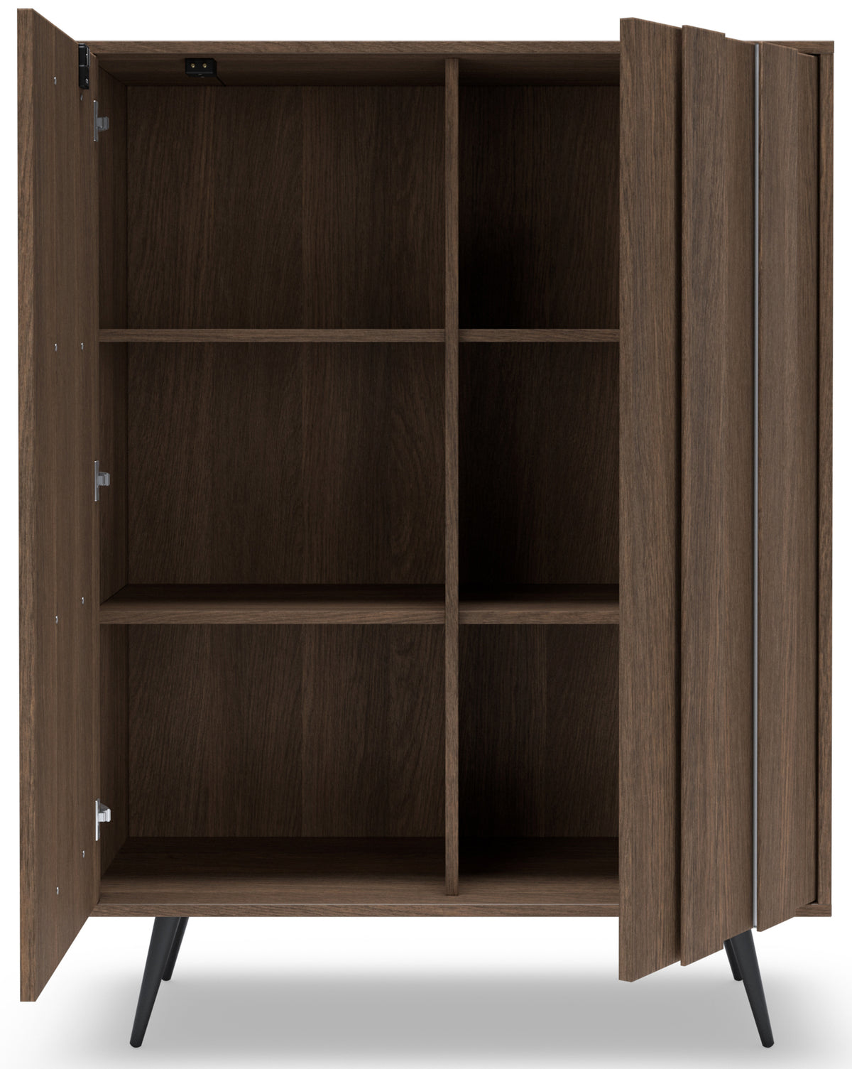 Commode 2 portes Amaro avec éclairage LED 94 cm chêne Dunin