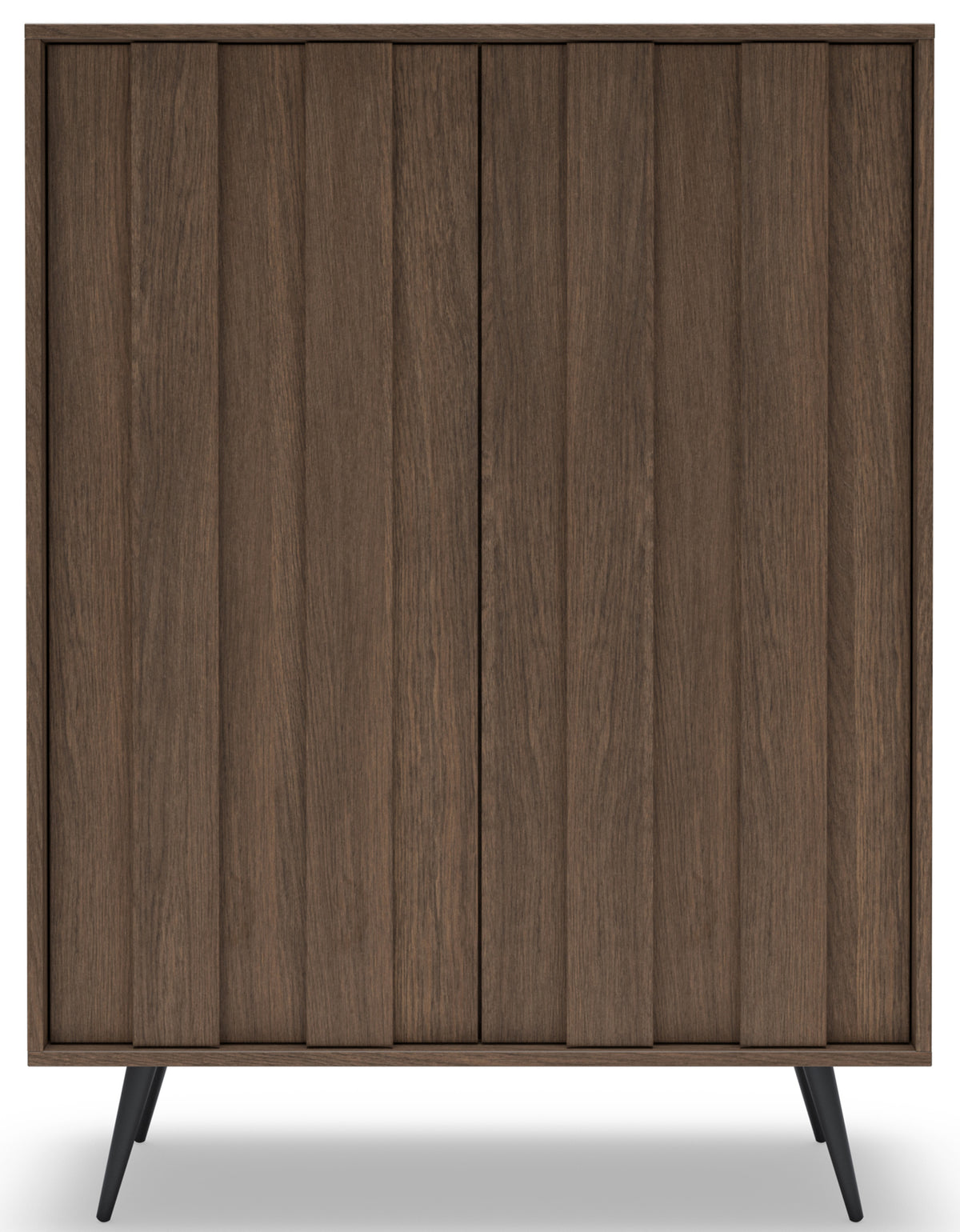 Commode 2 portes Amaro avec éclairage LED 94 cm chêne Dunin