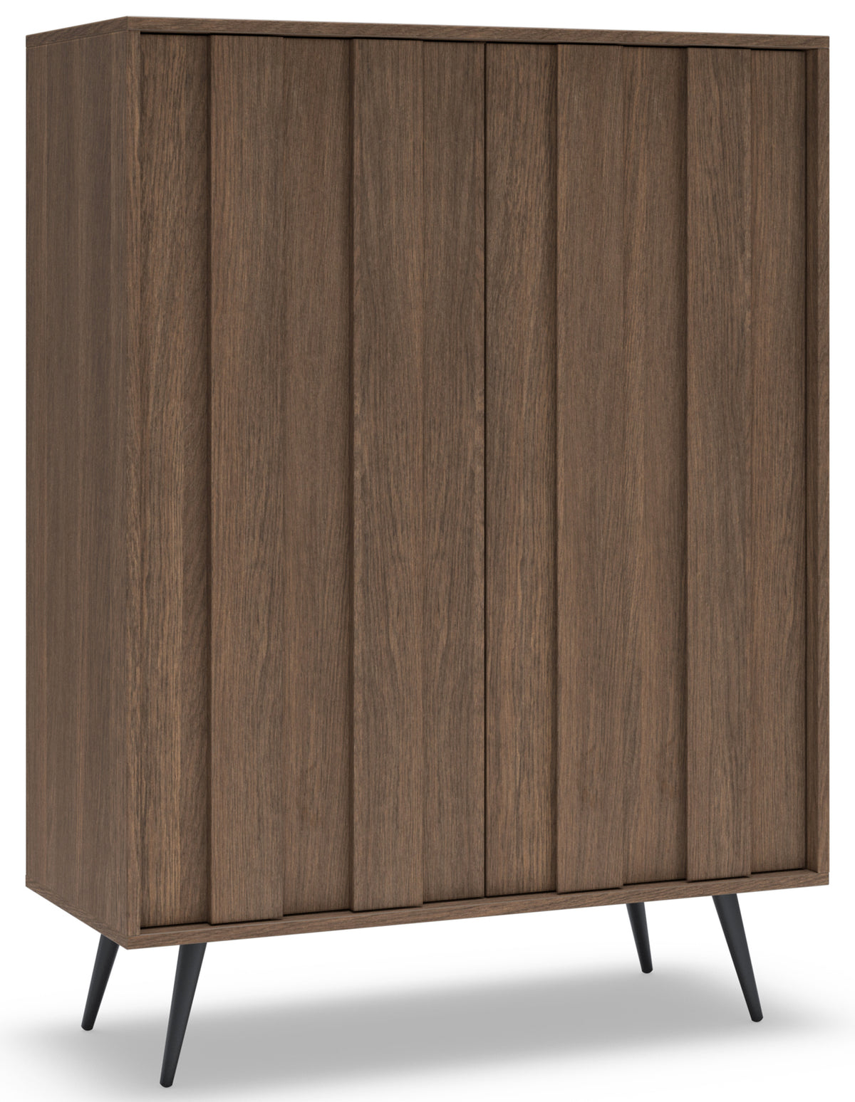Commode 2 portes Amaro avec éclairage LED 94 cm chêne Dunin