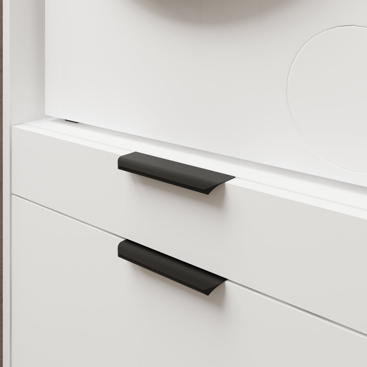 Waschmaschinenschrank Andiamo mit Schublade und Regal, weiß