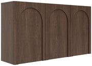 Commode trois portes Arkadia avec façades fraisées 150 cm chêne Dunin