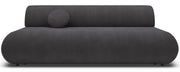 Canapé convertible 3 places Armone en chenille graphite