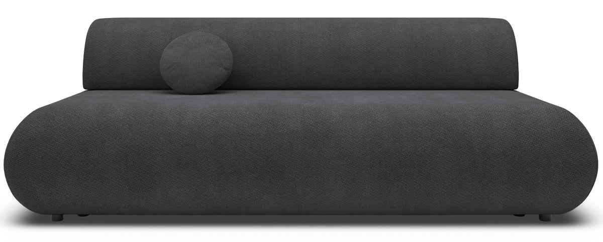 Canapé convertible 3 places Armone en chenille graphite