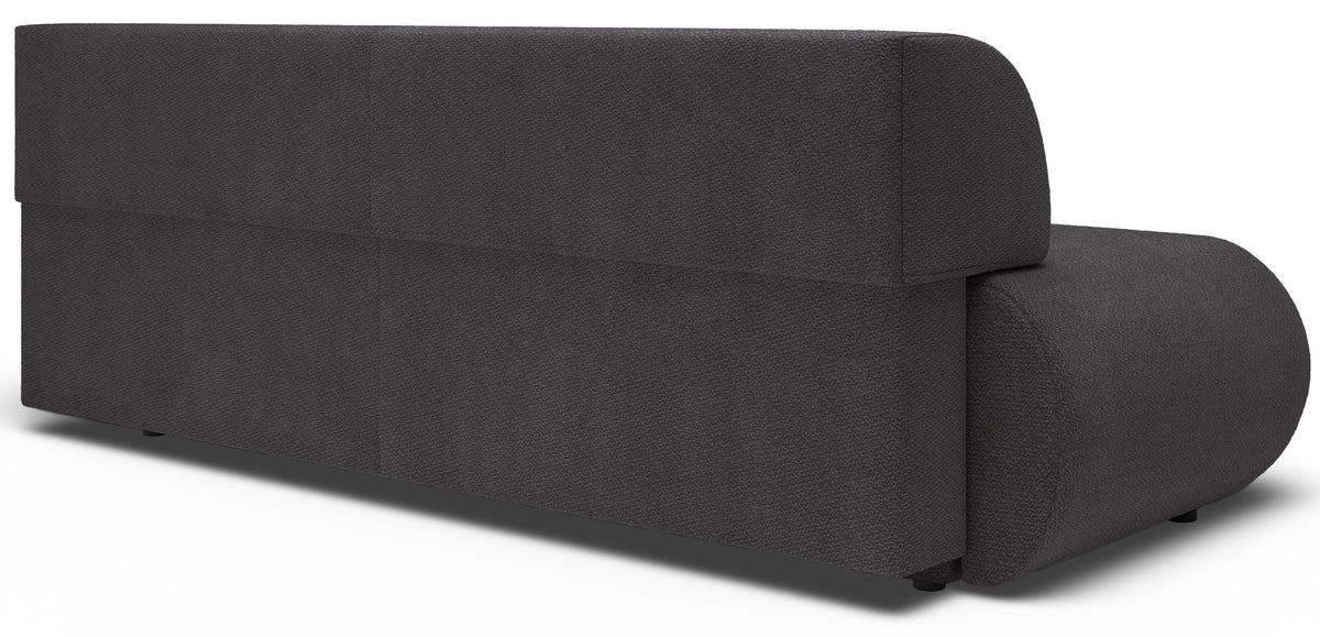 Canapé convertible 3 places Armone en chenille graphite