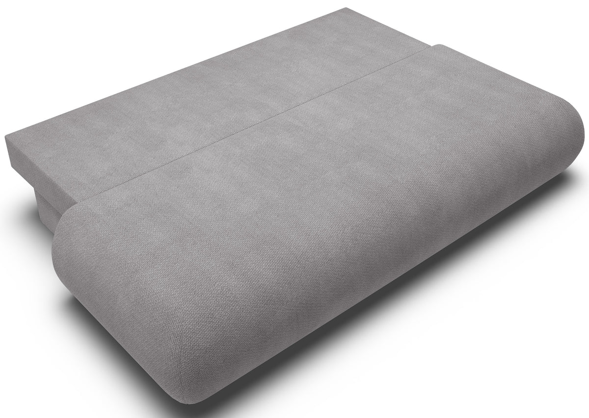 Dreisitziges ausklappbares Sofa Armone in grauem Chenille