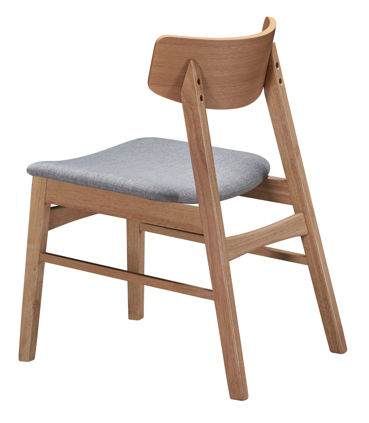 Chaise en bois Paraves chêne naturel/gris