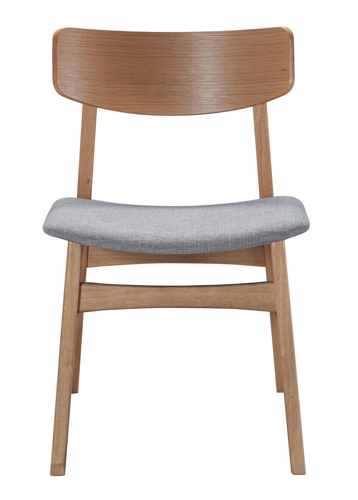 Chaise en bois Paraves chêne naturel/gris