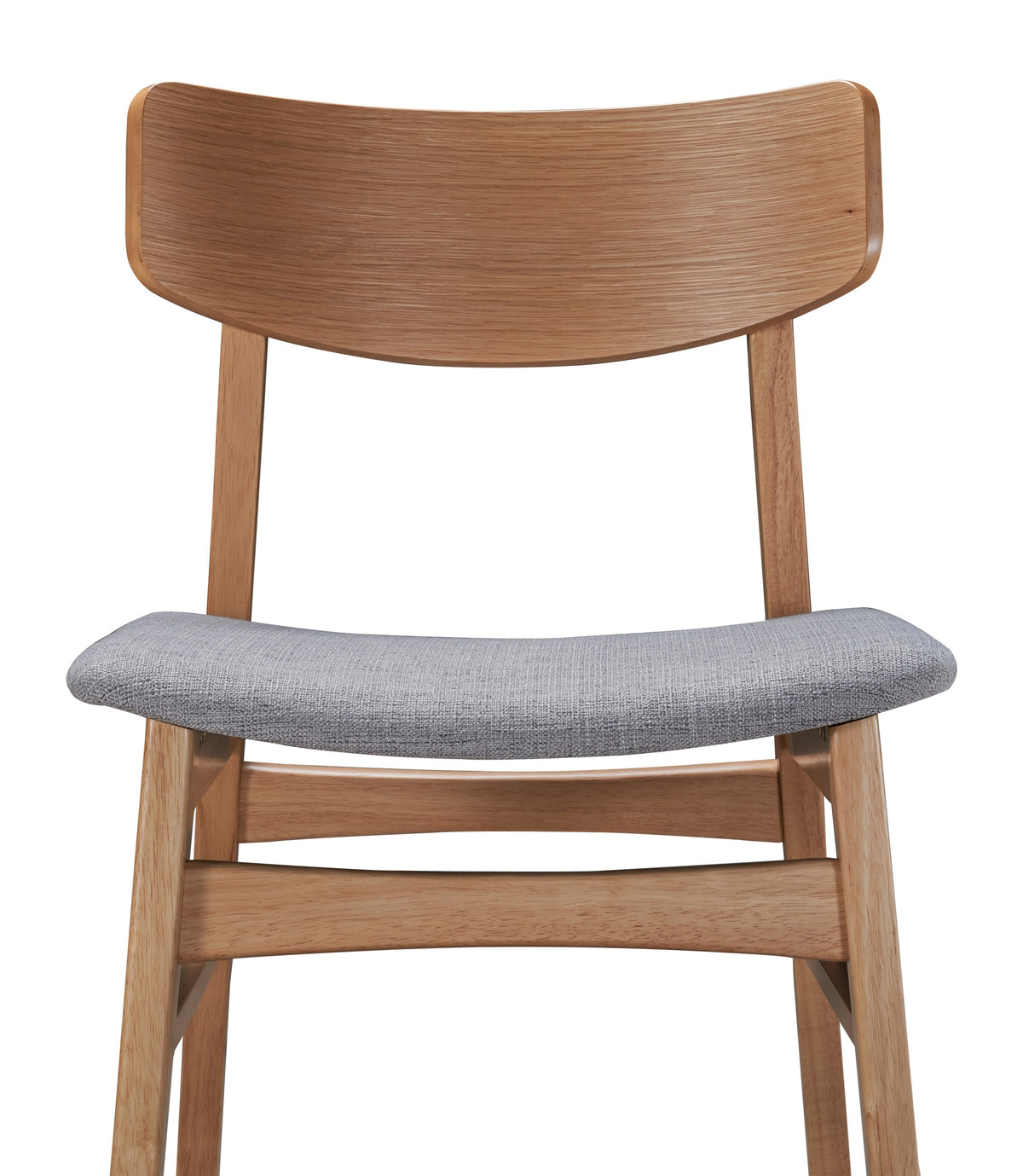 Chaise en bois Paraves chêne naturel/gris