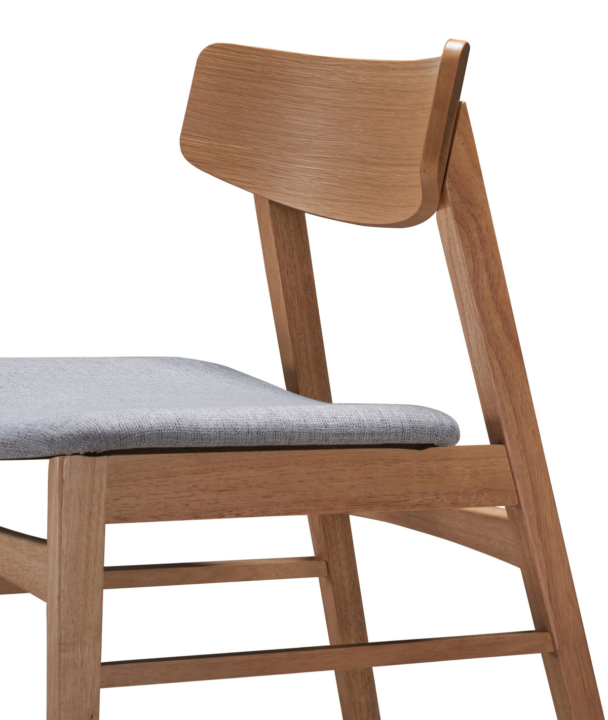 Chaise en bois Paraves chêne naturel/gris