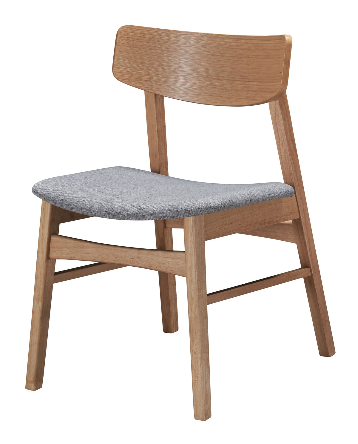Chaise en bois Paraves chêne naturel/gris