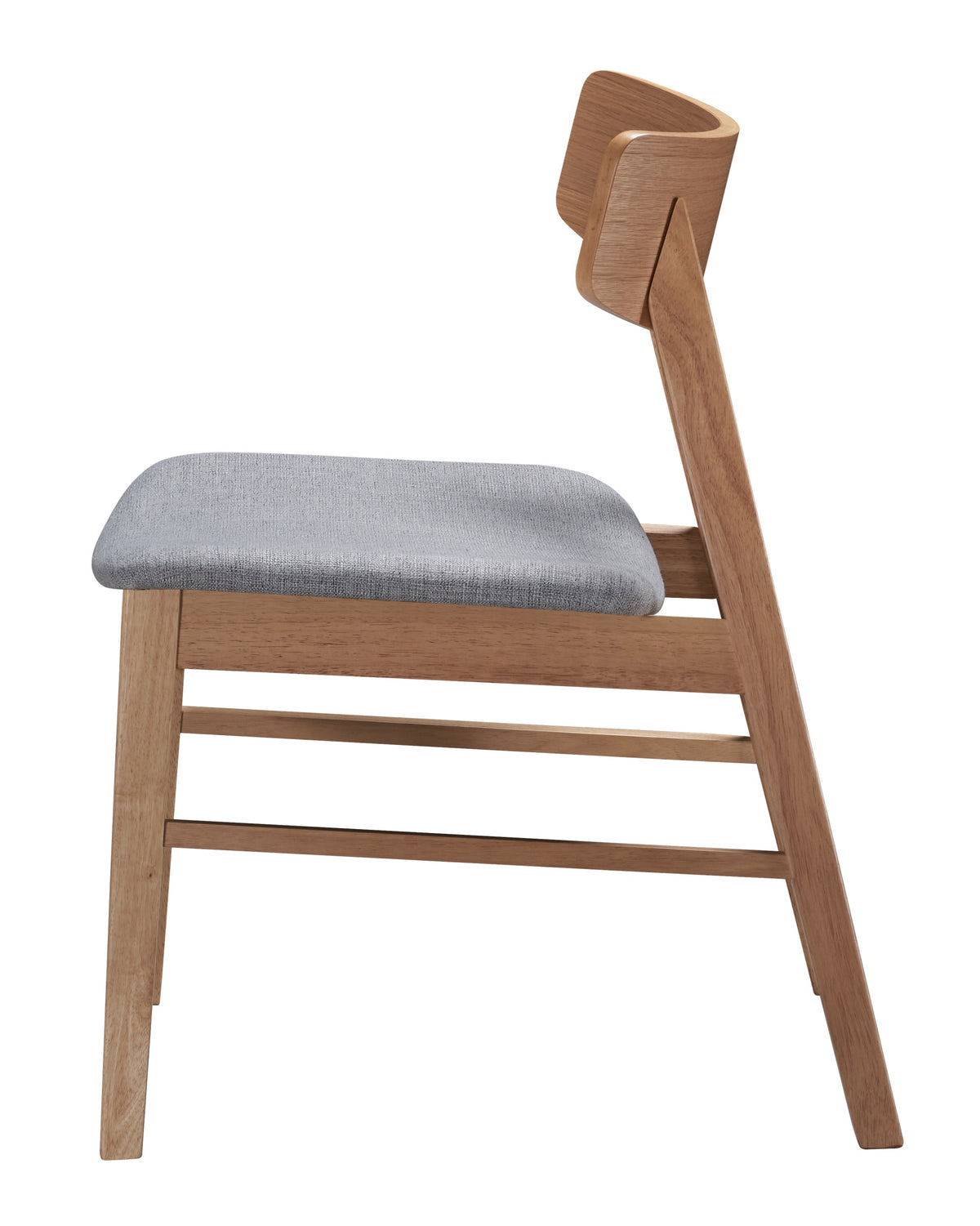 Chaise en bois Paraves chêne naturel/gris