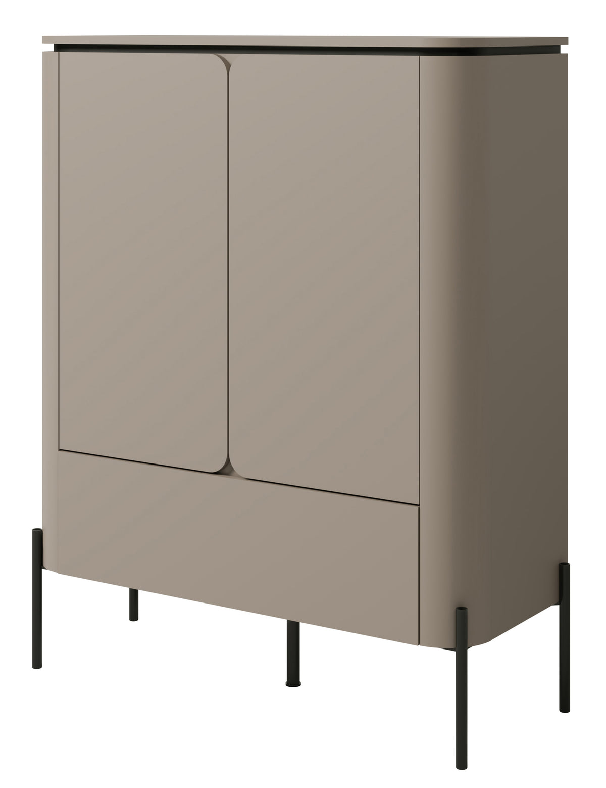 Zweitrürige Kommode Calderis mit Schublade 98 cm congo