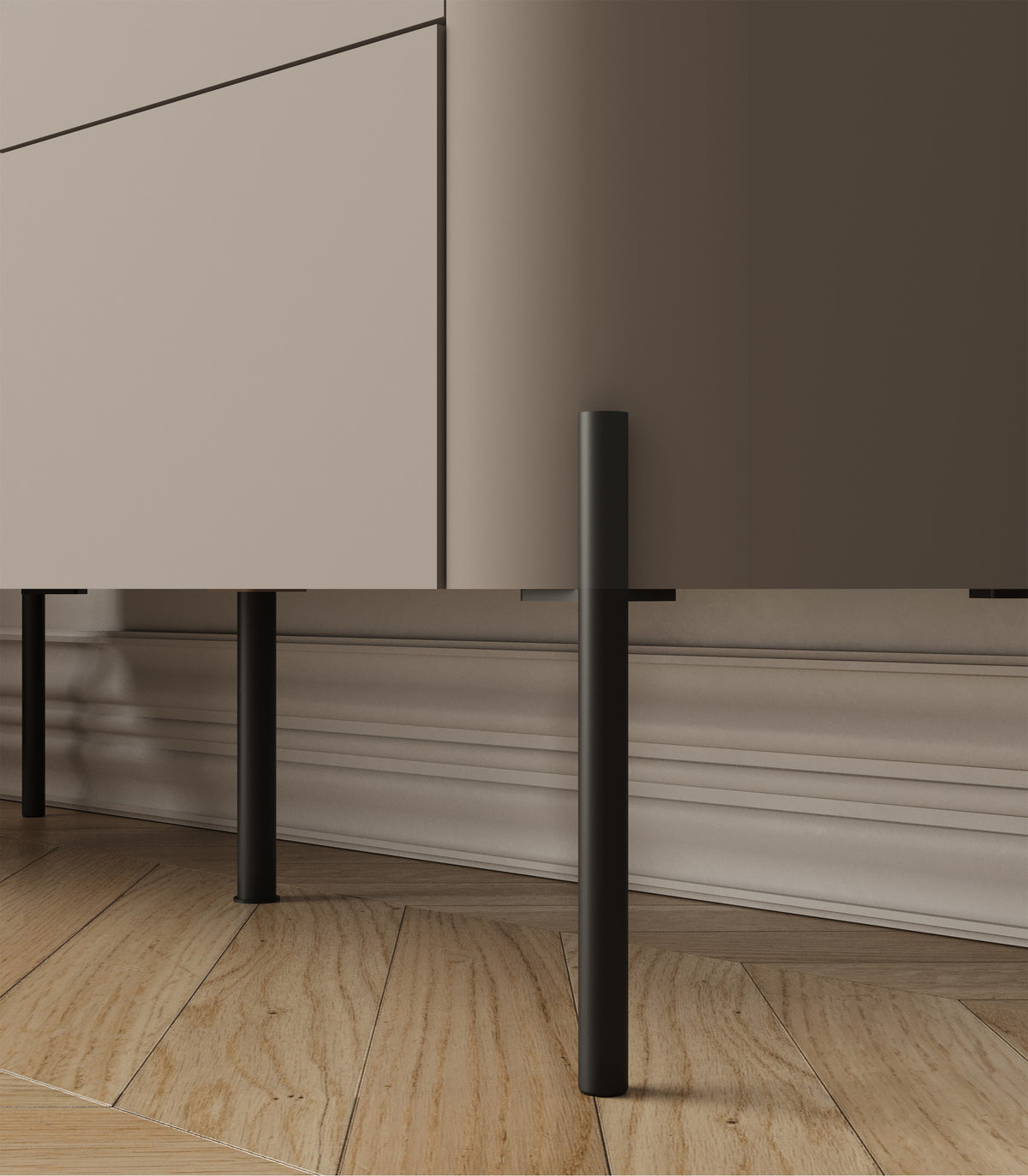 Zweitrürige Kommode Calderis mit Schublade 98 cm congo