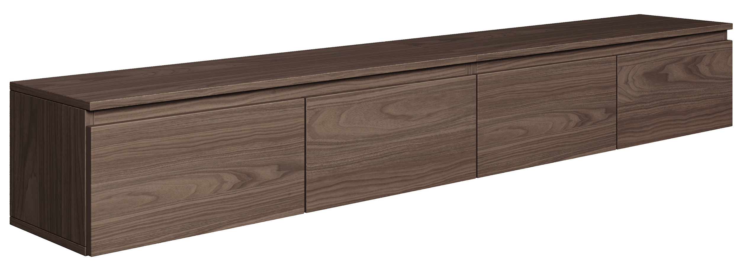 Hängender TV-Schrank Bemmi 200 cm Wisconsin-Nussbaum