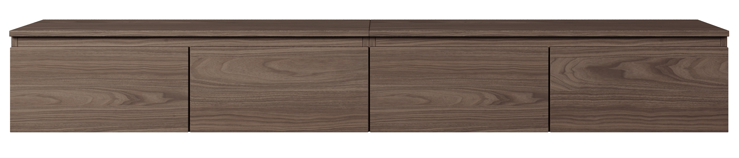 Hängender TV-Schrank Bemmi 200 cm Wisconsin-Nussbaum