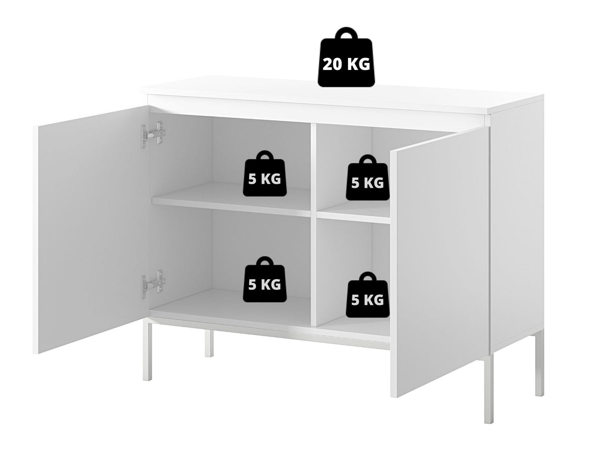 Commode 2 portes Bemmi 100 cm cachemire