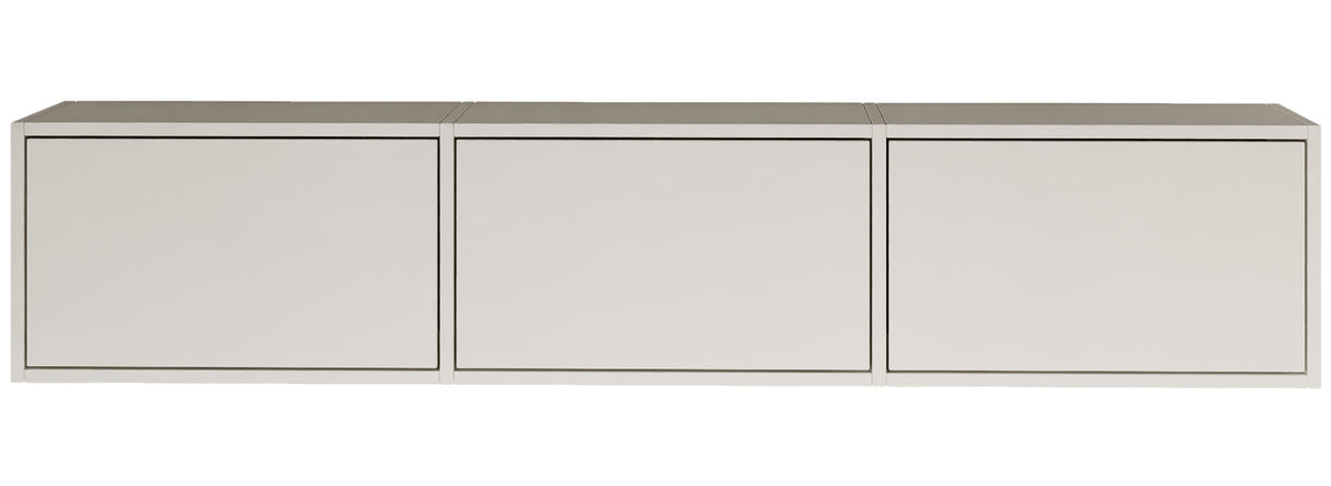 Hängender TV-Schrank Framme mit drei Klappen, 150 cm, weiß