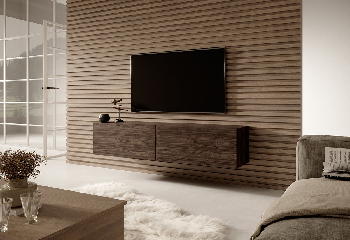 Meuble TV Bisira 140 cm Noyer