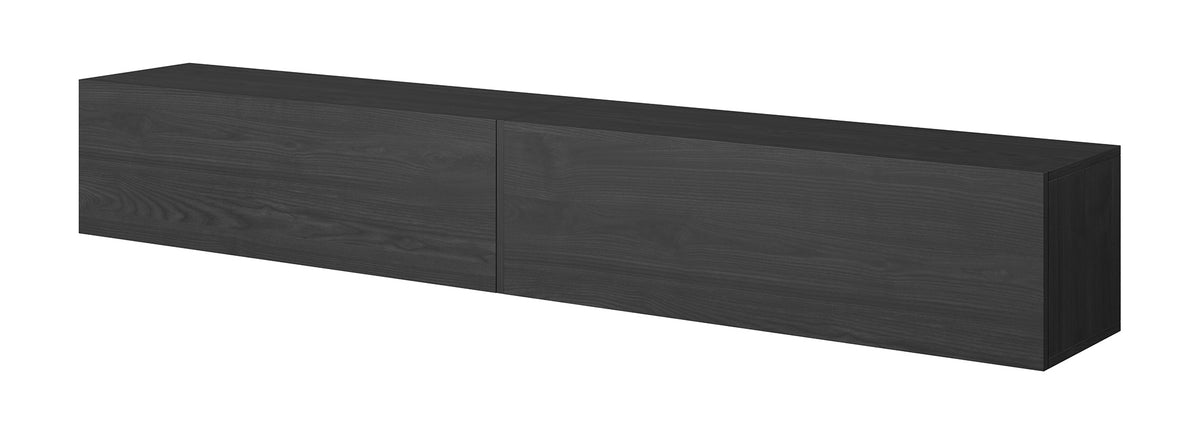 Meuble TV Bisira 200 cm Frêne noir