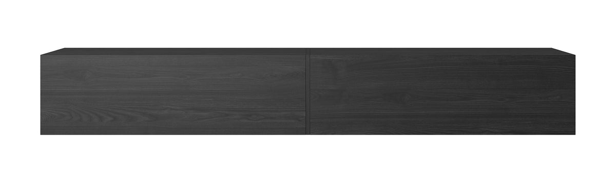 Meuble TV Bisira 200 cm Frêne noir