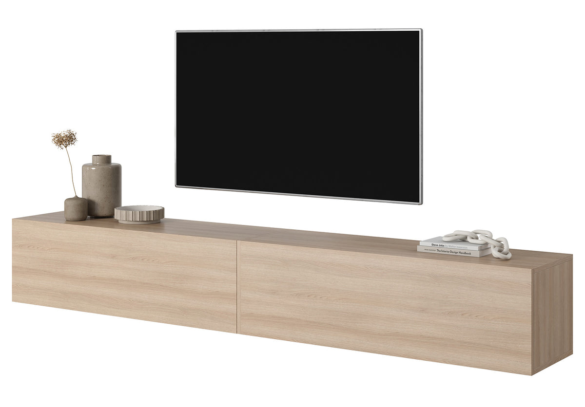 Meuble TV Bisira 200 cm Chêne Lindberg