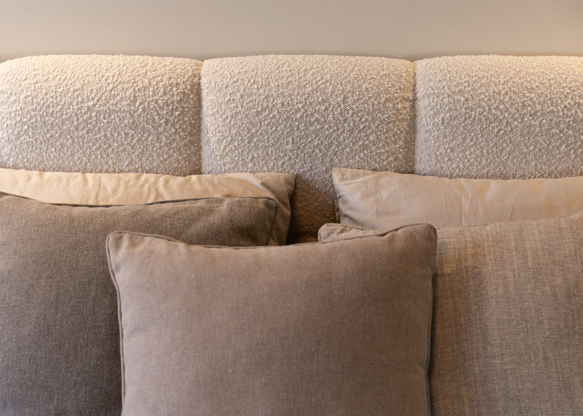 Lit tapissé 160x200 cm Cloudy boucle beige clair