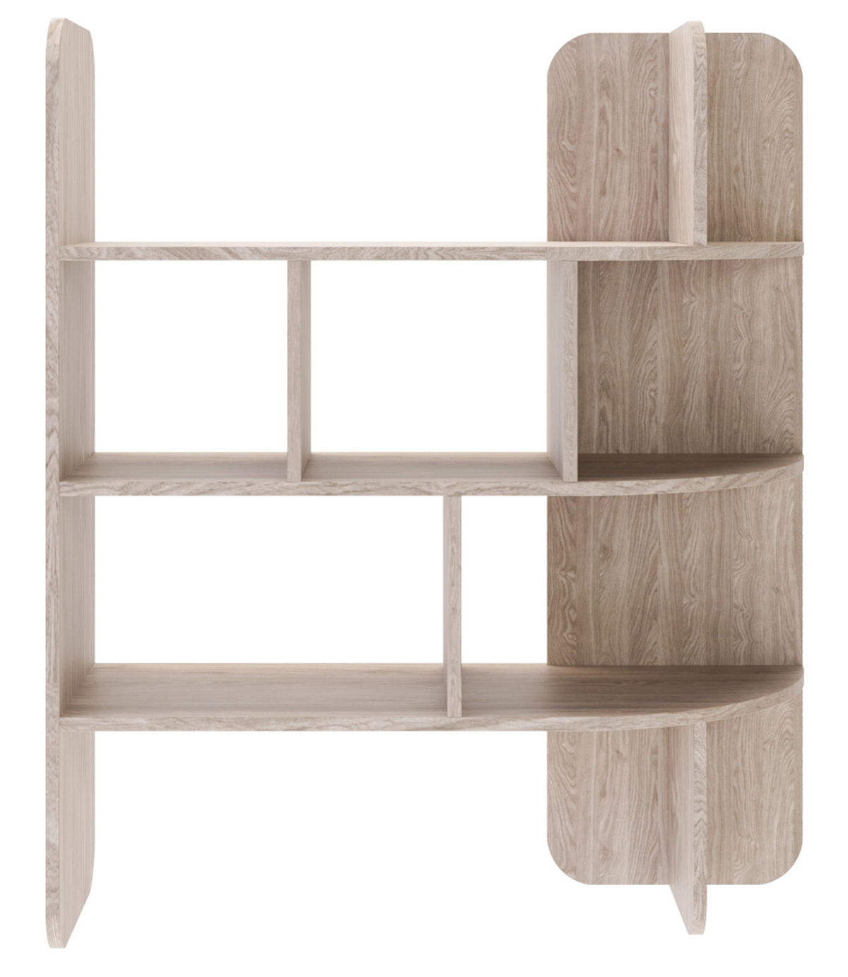 Étagère Contle basse 102 cm chêne huilé