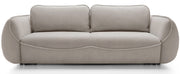 Canapé convertible 3 places Cutie avec coffre beige en velours facile à nettoyer