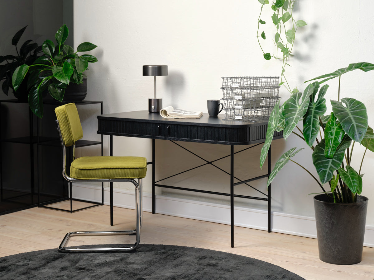 Bureau Gativel 120x60 cm lames chêne noir