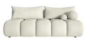 Canapé 3 places Dandelino Mini avec fonction couchage en boucle crème