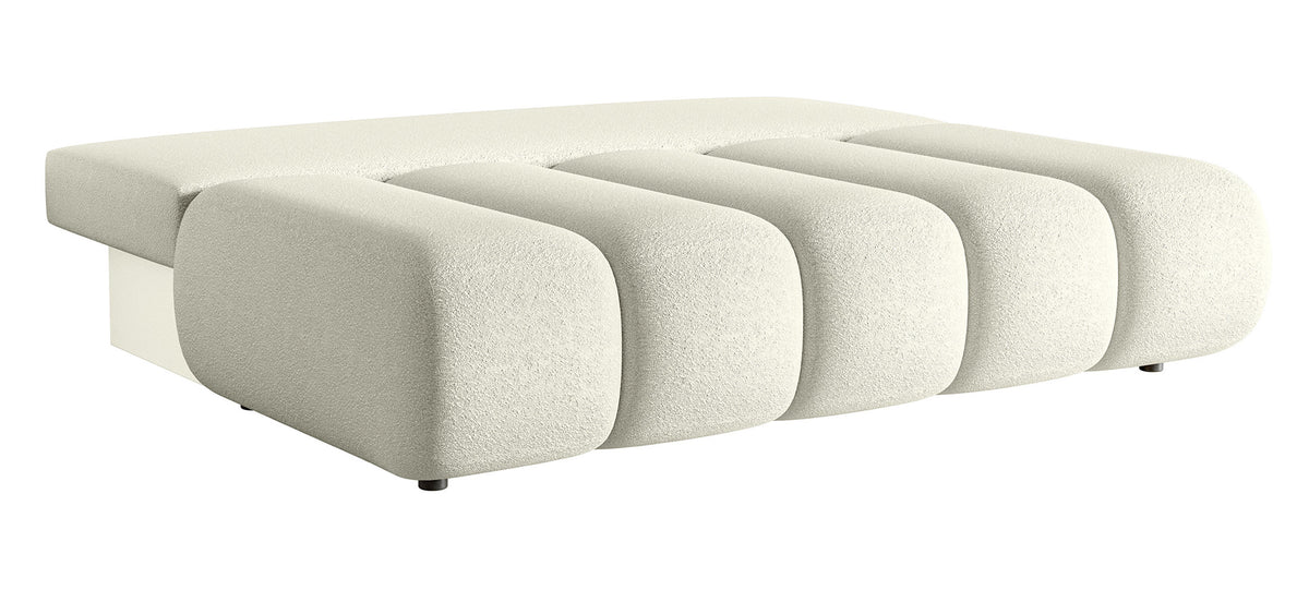 Canapé 3 places Dandelino Mini avec fonction couchage en boucle crème