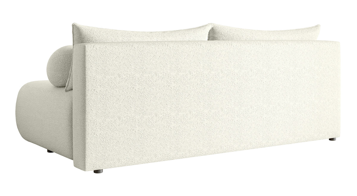 Canapé 3 places Dandelino Mini avec fonction couchage en boucle crème