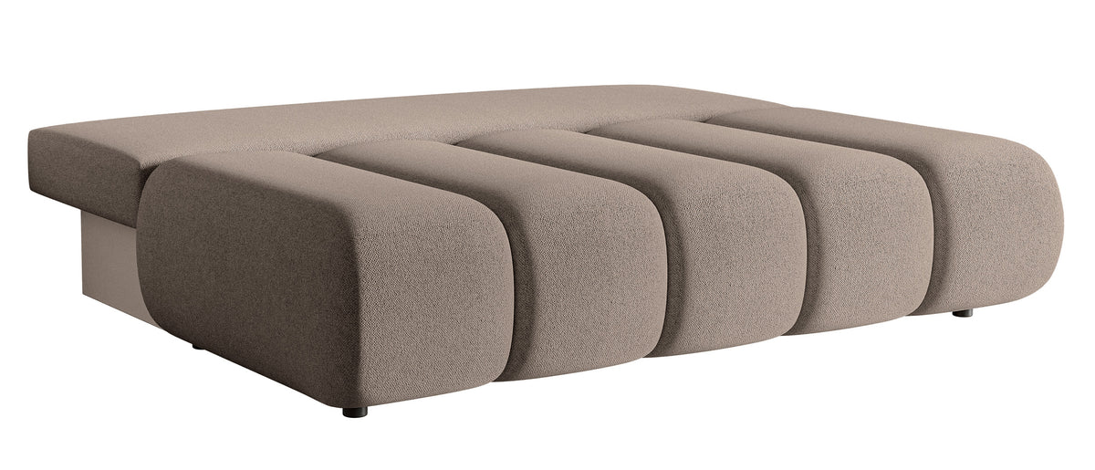 Canapé 3 places Dandelino Mini avec fonction couchage en chenille beige
