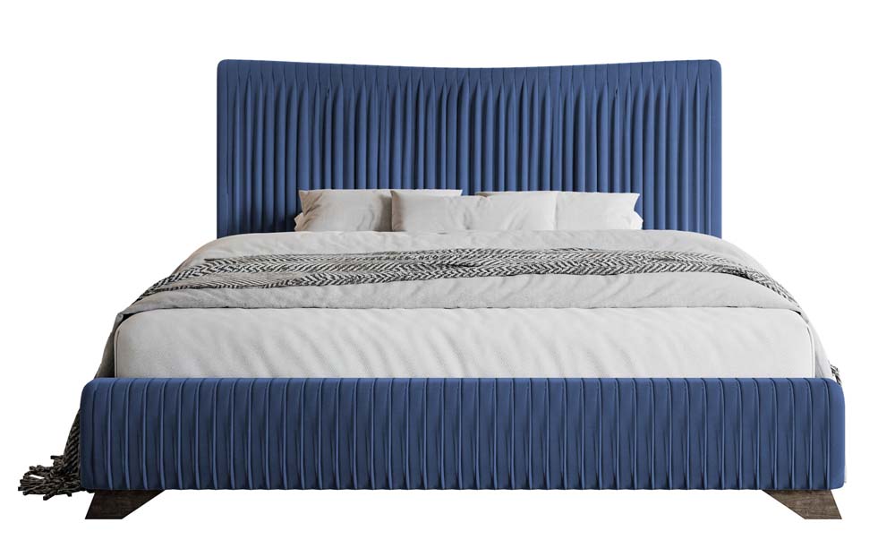 Polstermöbelbett Bratan 160x200 cm blau