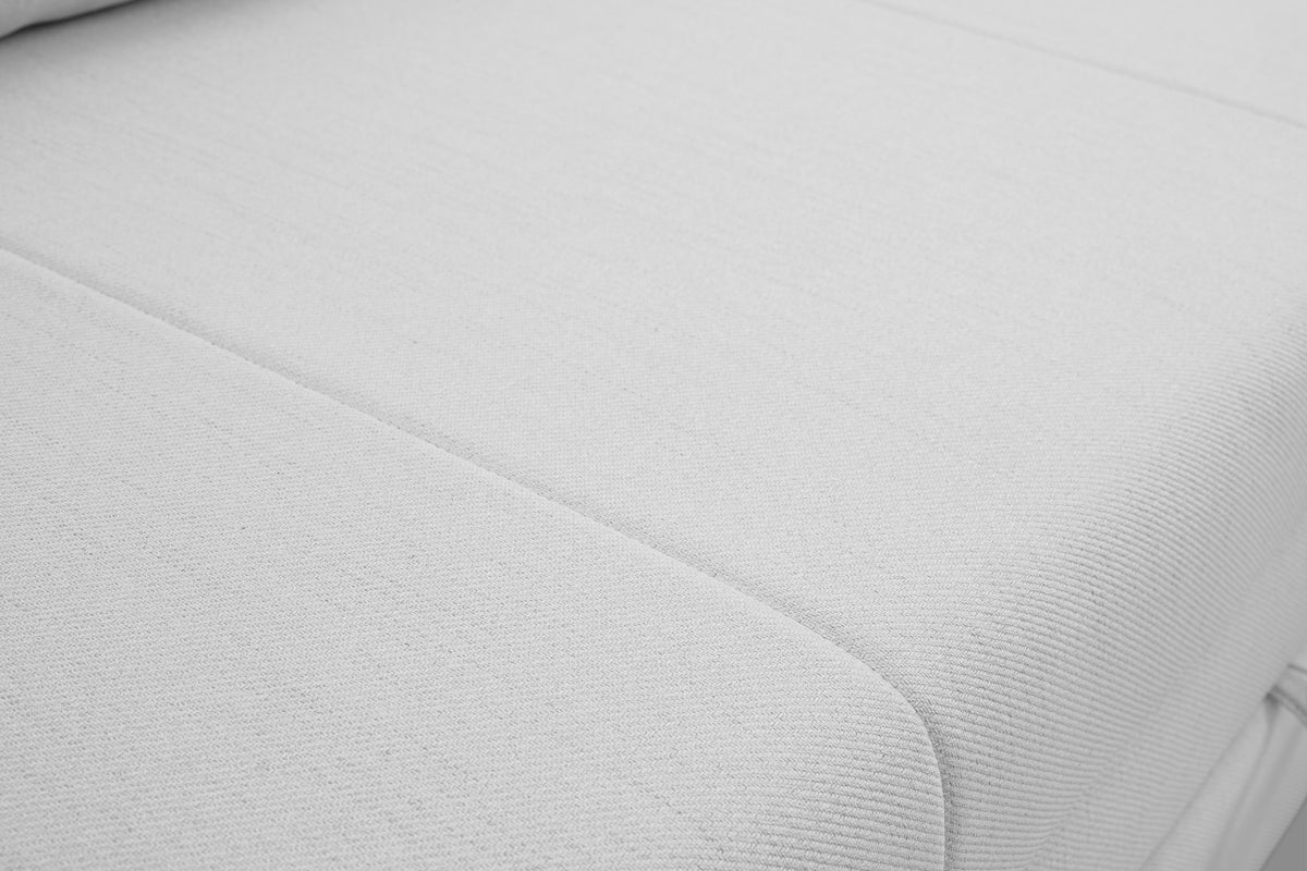 Canapé convertible 3 places Diego en tissage gris clair