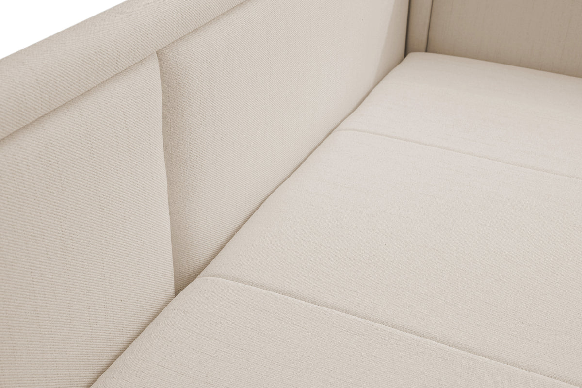Lit gigogne double Caprili en rotin clair beige universel