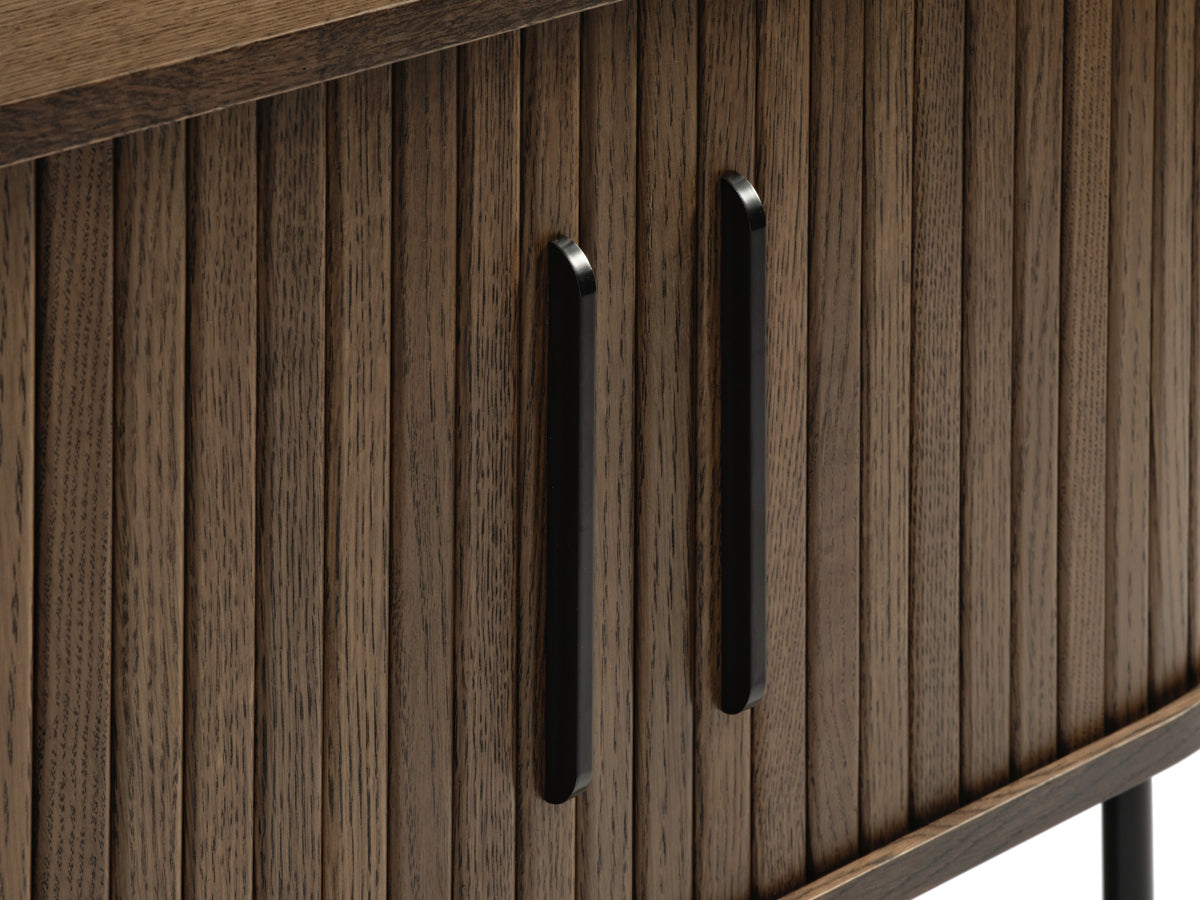 Meuble TV Gativel 120 cm chêne brûlé