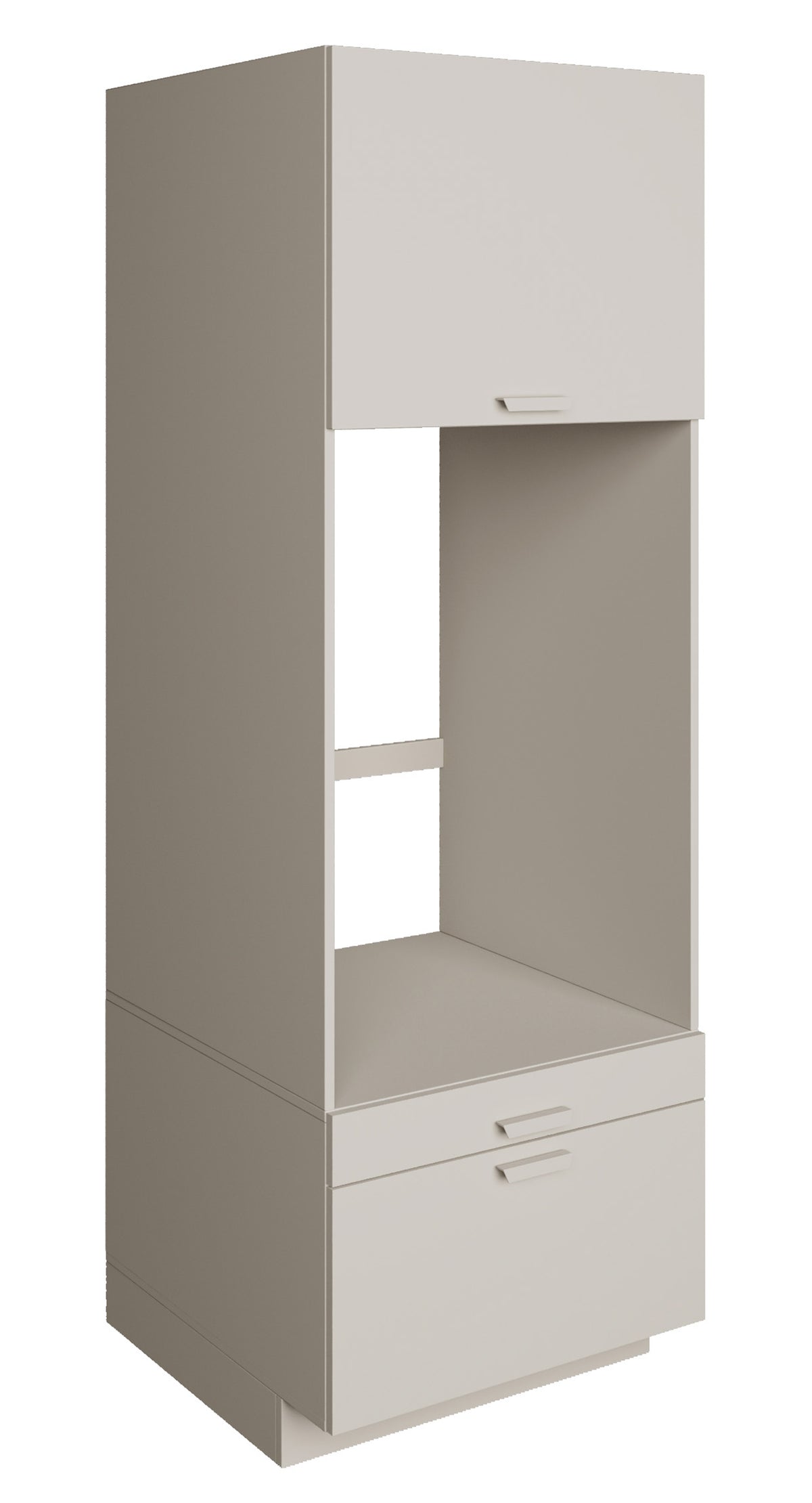 Einfacher Holv-Waschmaschinenschrank mit einer Kammer, Schublade und Regal, 68 cm, Kaschmirfarben